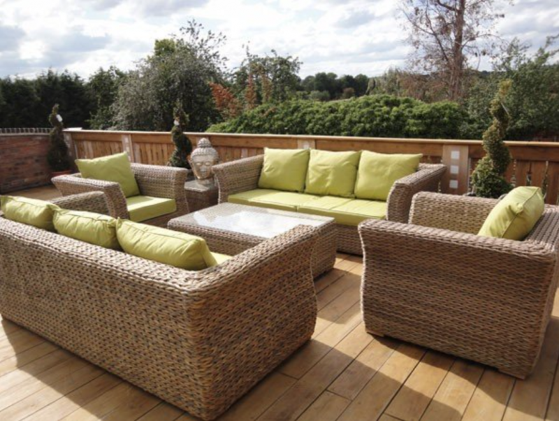Montana Lime Rattan Suite