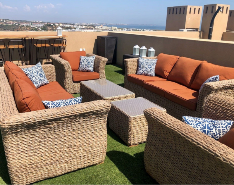 Montana Terracotta Rattan Suite