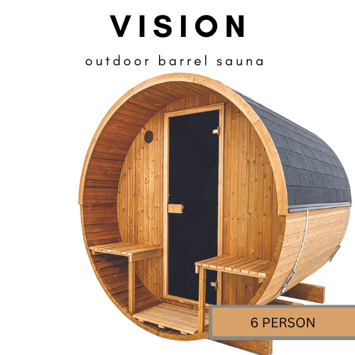 Outdoor Barrel Sauna at Hot Tubs at Home