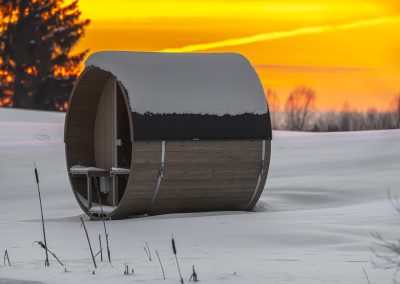 Outdoor Barrel Sauna at Hot Tubs At Home