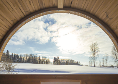 Outdoor Barrel Sauna at Hot Tubs At Home