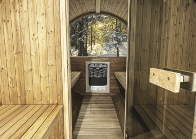 Outdoor Barrel Sauna at Hot Tubs At Home