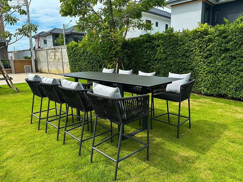 8 Person Outdoor Bar Set