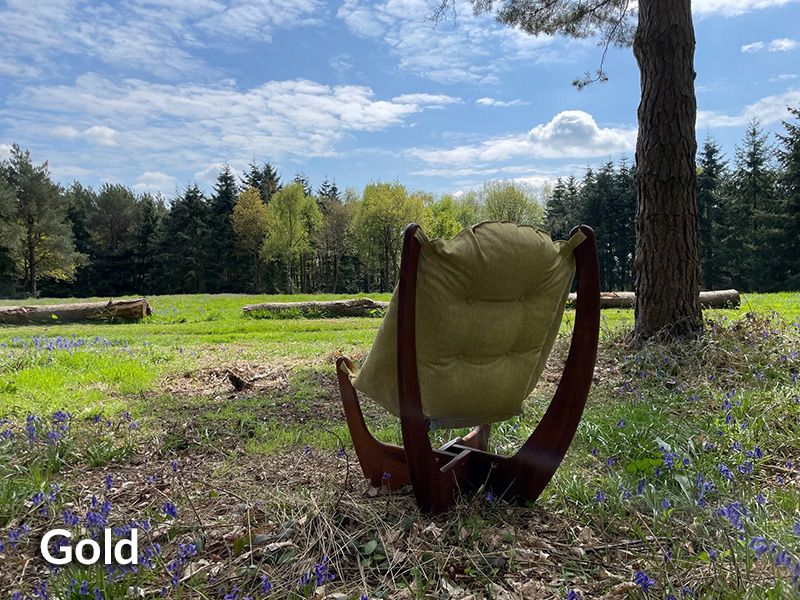 Iroko Lounge Chair - Gold