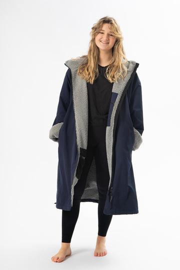 #hottublife dry robe Navy:Grey