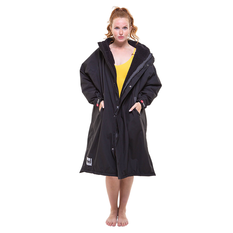 Women's Long Sleeve Pro Change Robe EVO Stealth Black Hot Tubs At Home