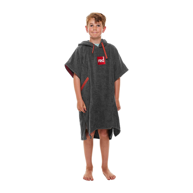 Kid's Towelling Change Robe - Grey