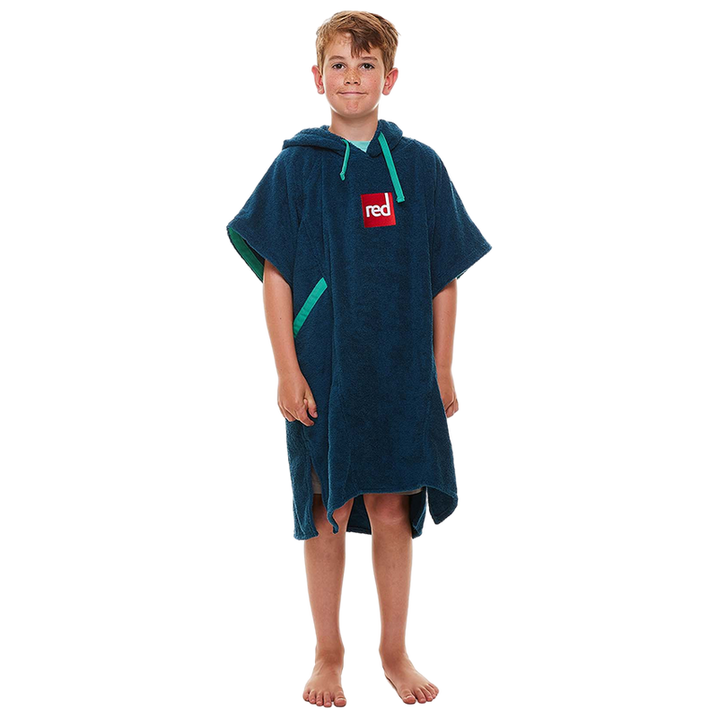 Kid's Towelling Change Robe - Navy