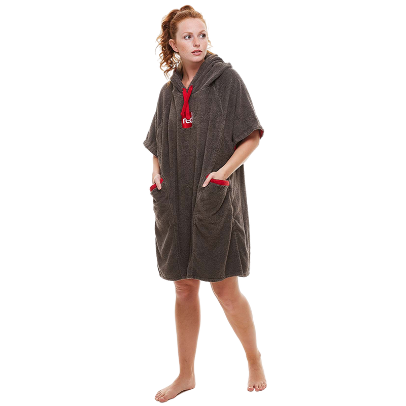 Women's Towelling Change Robe - Grey