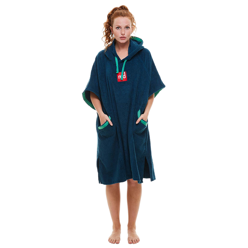 Women's Towelling Change Robe - Navy