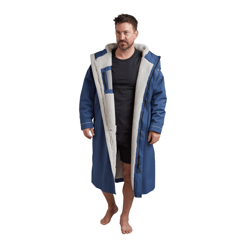 Men's Long Sleeve Waterproof Dry Changing Robe EVO - Admiral Blue