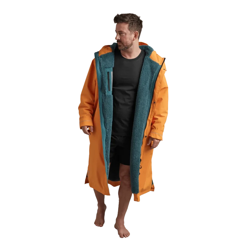 Men's Long Sleeve Waterproof Dry Changing Robe EVO - Bitter Orange