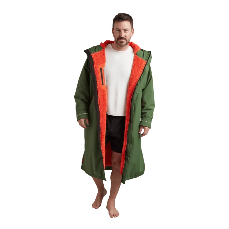 Men's Long Sleeve Waterproof Dry Changing Robe EVO - Forest Green