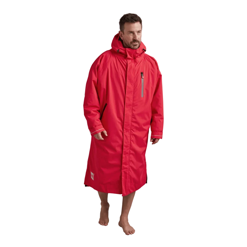 Men's Long Sleeve Waterproof Dry Changing Robe EVO - Siren Red