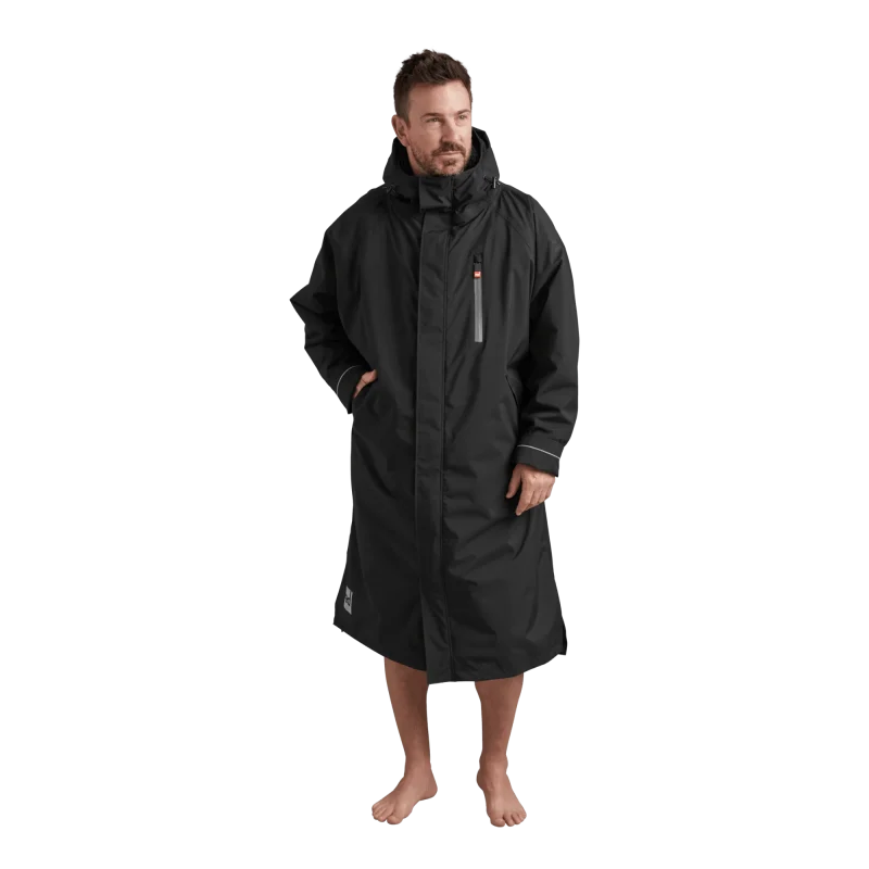 Men's Long Sleeve Waterproof Dry Changing Robe EVO - Stealth Black