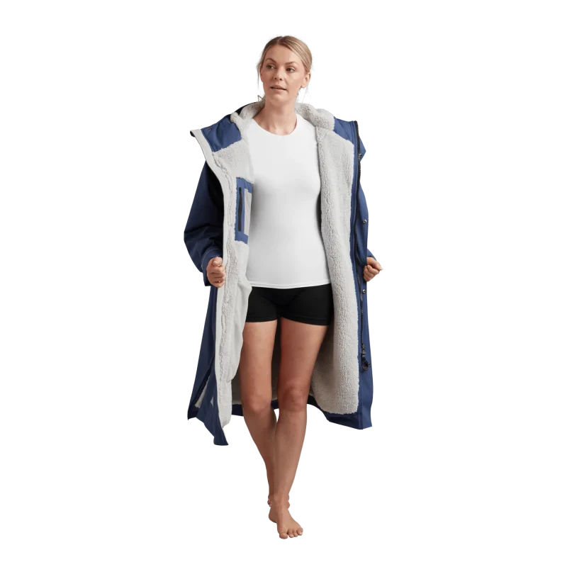 Women's Long Sleeve Waterproof Dry Changing Robe EVO - Admiral Blue